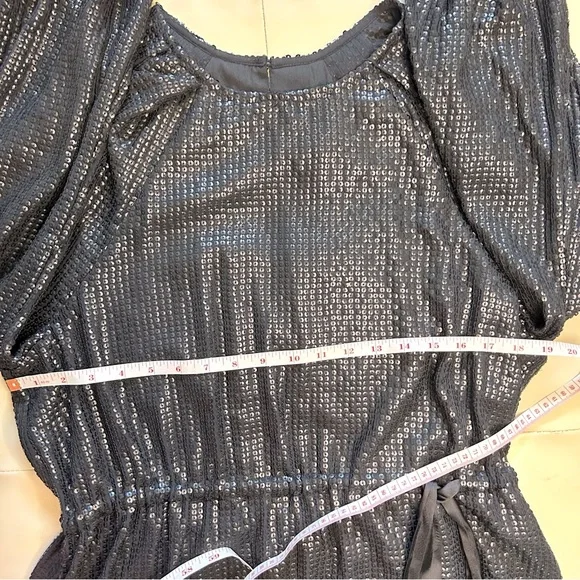 Something Navy Sequin Black Mini Dress - Picture 7 of 16